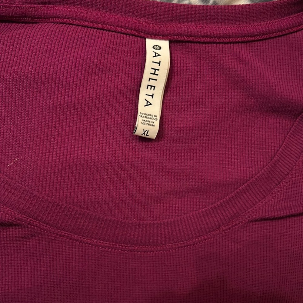 Temp on hold! Athleta Relaxed RIBBED Muscle tank/ cap slv  *Plus Size 1-2X